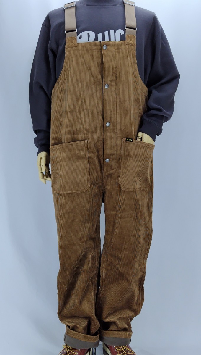 BLUCO WORK GARMENT/bruko/1036/WARM OVERALL color (BRN), size L. new goods. tax included price. free shipping.