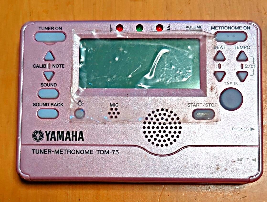 YAMAHA ヤマハ チューナーメトロノーム プラチナピンク TDM-75PP TUNER ヤマハ 