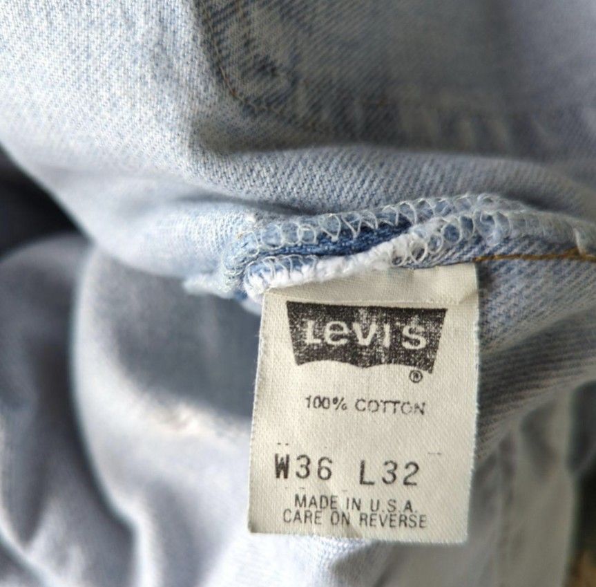 a863 levis リーバイス 501 W36 ダメージ アメリカ製 MADE IN USA ヴィンテージ ジーンズ 