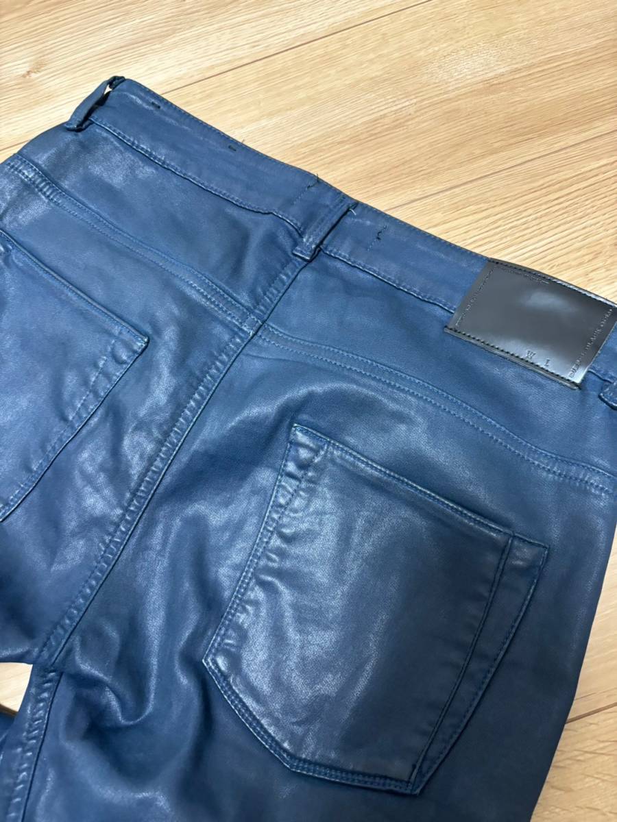 美品☆[DIESEL BLACK GOLD] 定価49,500 TYPE-247 BG671 コーティング加工 ストレッチデニムパンツ 30 ディーゼルブラックゴールド_画像6