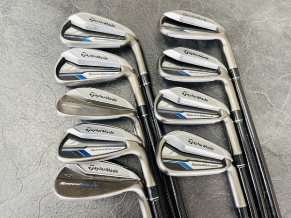 TaylorMade テーラーメイド SpeedBlade スピードブレード アイアン 4-9.PAS 9本セット TM7-114 Flex-R ゴルフクラブ / 55458