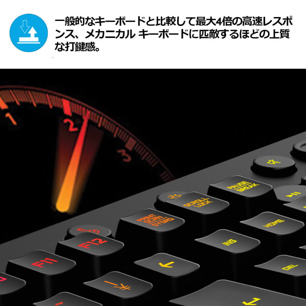 Logicool G ゲーミングキーボード 有線 G213r パームレスト 日本語配列 メンブレン キーボード 静音 LIGHTSYNC RGB_画像3