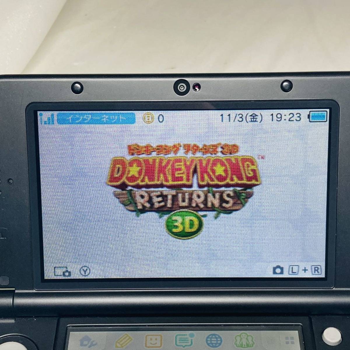 ★1円～ 美品 動作確認済 New NINTENDO 3DSLL 本体 ライム ブラック 任天堂 送料全国520円 ニンテンドー LIME × BLACK_画像4