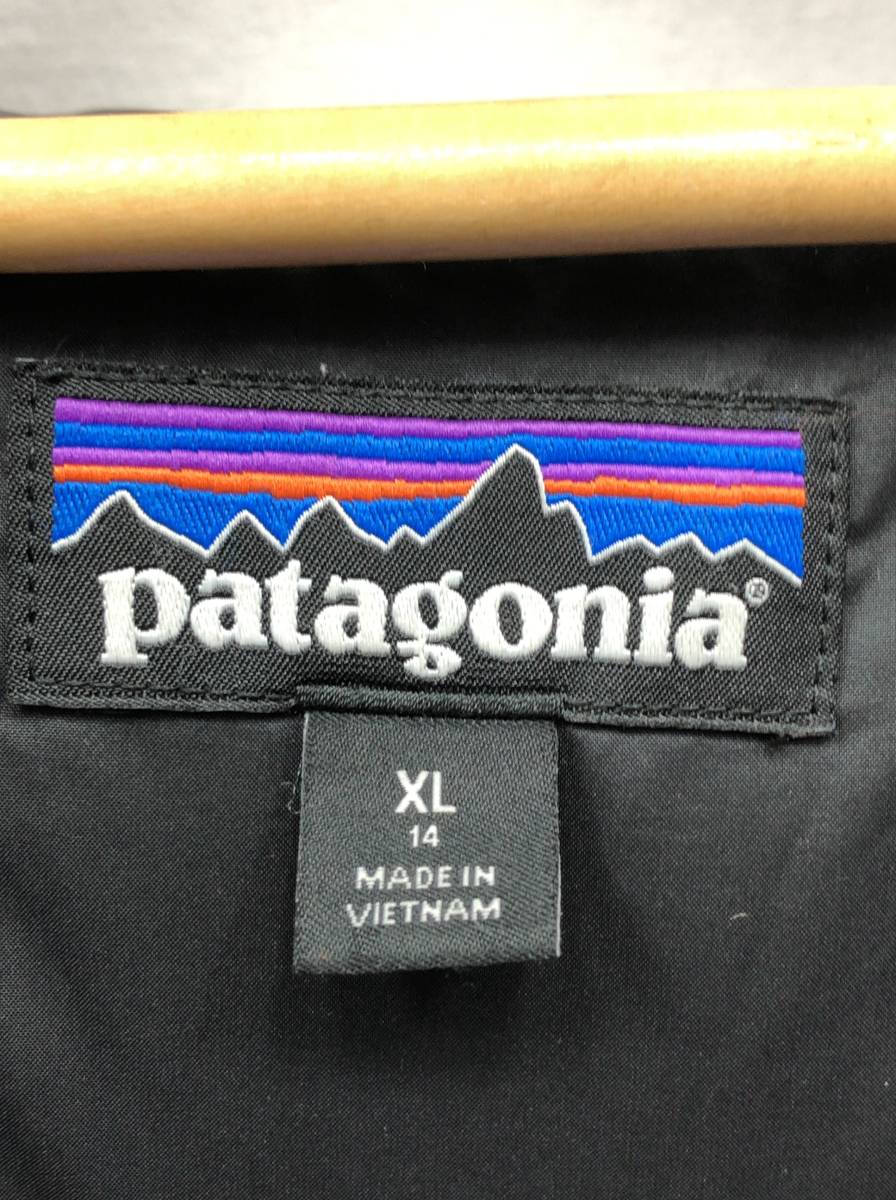 patagonia ダウンジャケット キッズ XL 14 サイズ ブラック 68207FA19 パタゴニア 23111302_画像4