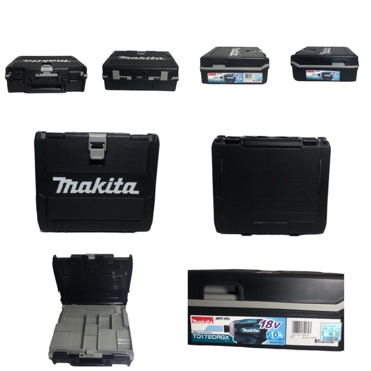 USED makita マキタ 充電式 インパクトドライバ TD172D 18V バッテリ アダプタ DC18RF BL1860B 急速 充電 充電器 工具 動作確認済 ケース付_画像9