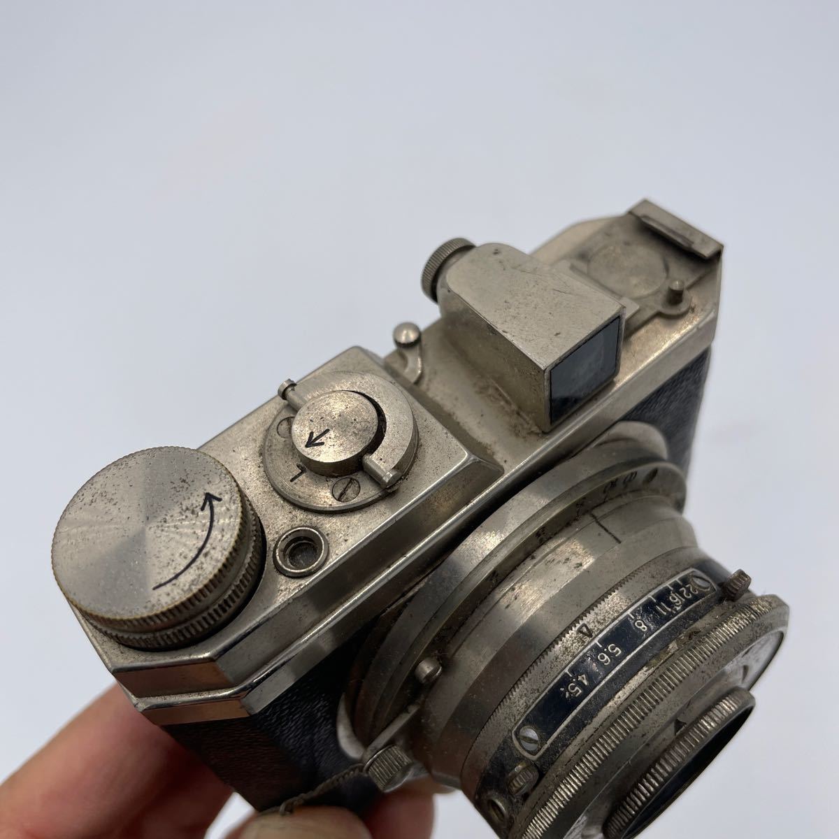【D-73】（ジャンク品）ARSEN（アルゼン）ベスト判４x４センチカメラ サイズ97w×79h×56d mm_画像9