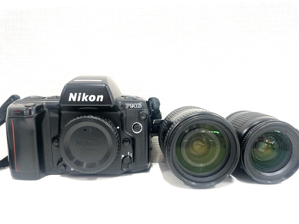 4095★【Nikon/ニコン】F90X/ED AF NIKKOR 28-105mm 1:3.5-4.5D 28-80mm 1:3.5-5.6D フイルム一眼レフカメラ AF ボディ レンズセット _画像1