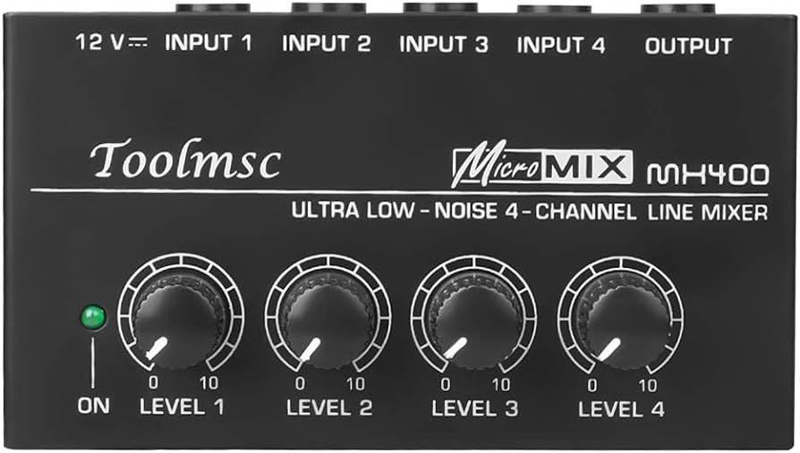 ラインミキサー MX400 Toolmsc ミニオーディオミキサー 超 ラインミキサー MX400 Toolmsc ミニオーディオミキサー 超