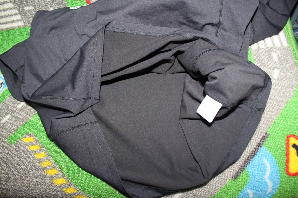 未使用デサント メンズL 黒 半袖Tシャツ サンスクリーン 吸汗速乾 ストレッチ UVカット トレーニング MOVESPORT DMMTJA62 送料無料即決の画像8