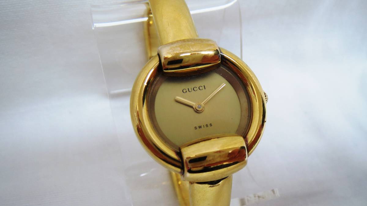 販売正規品 ジャンク『不動品』 GUCCI 1400L バングルウォッチ 腕時計