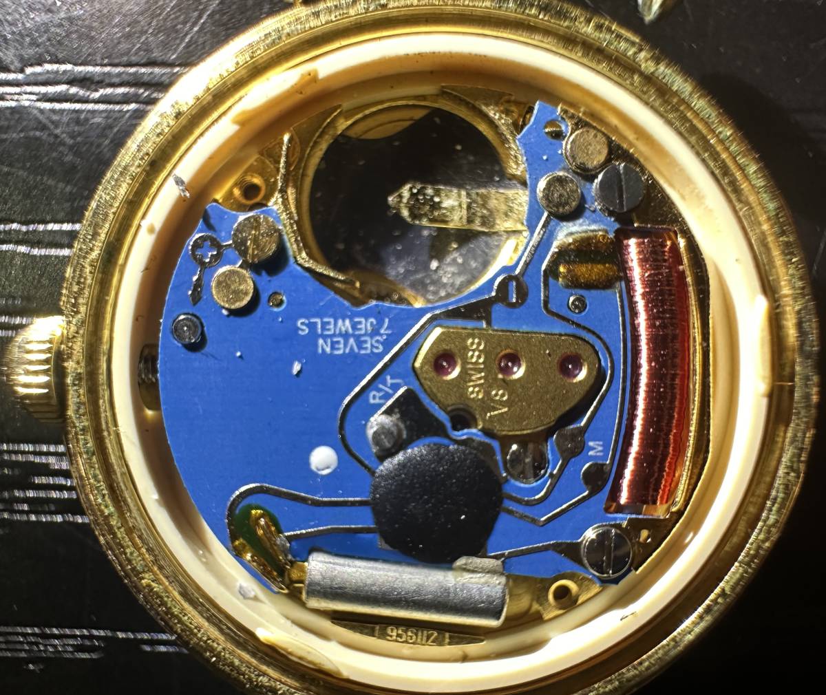 腕時計 Christian Dior ETA 956.112 SEVEN 7 JEWELS Waterresistant 3005 クリスチャンディオール 11.81g レディース 10D44WAの画像4