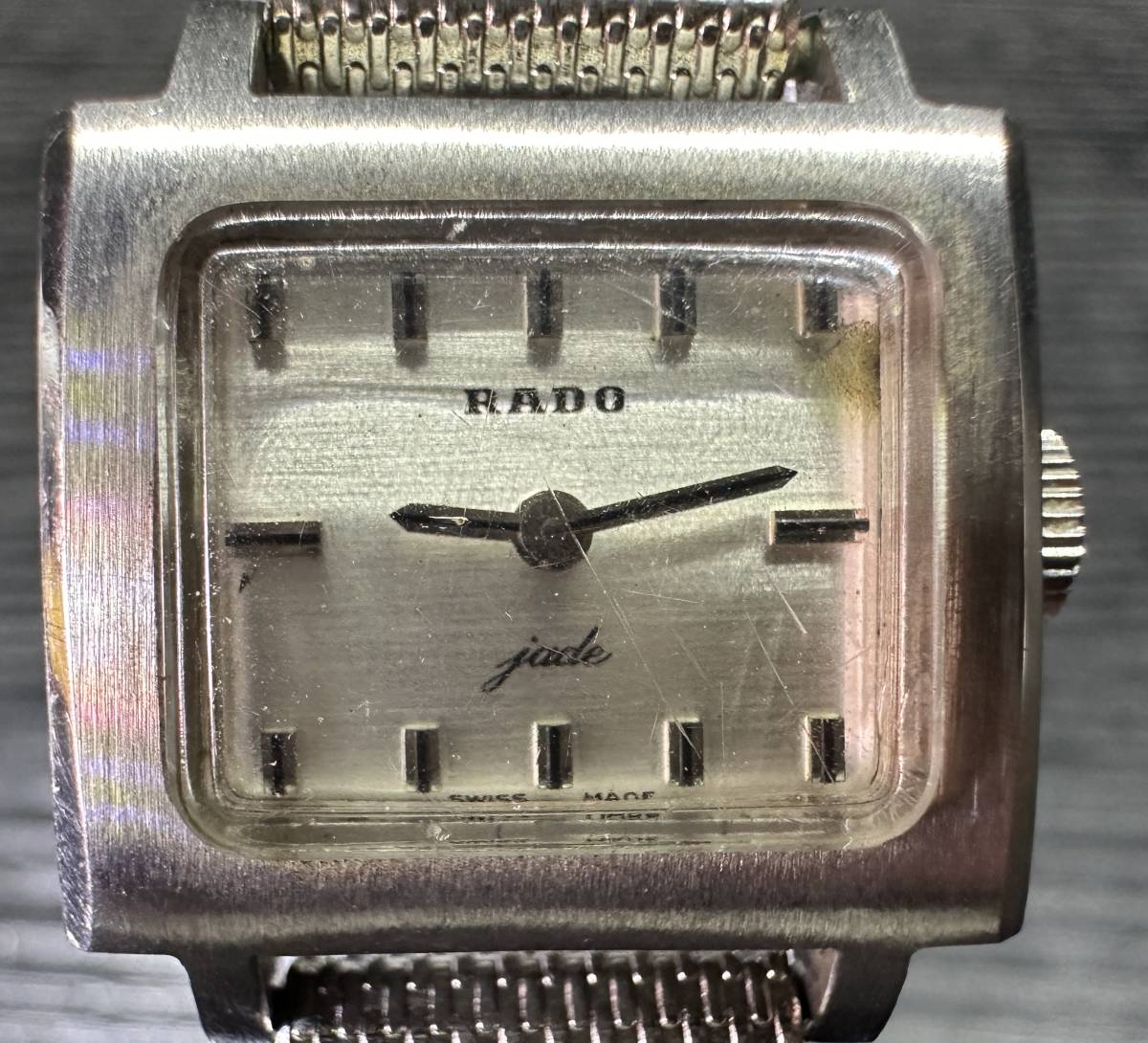 腕時計 RADO jade 303 17 JEWELS 5504 STAINLESS STEEL ラドー ジェイド 22.98g 7D47WA_画像1