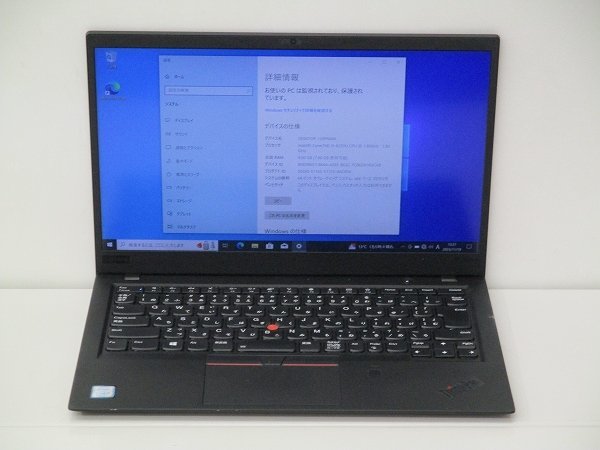 【1円スタート】Lenovo ThinkPad X1 Carbon 6th Gen 20KGA00SJP Core i5 8250U 1.6Ghz 8GB 256GB(SSD) 14インチ FHD(1920×1080) Windows10_画像1