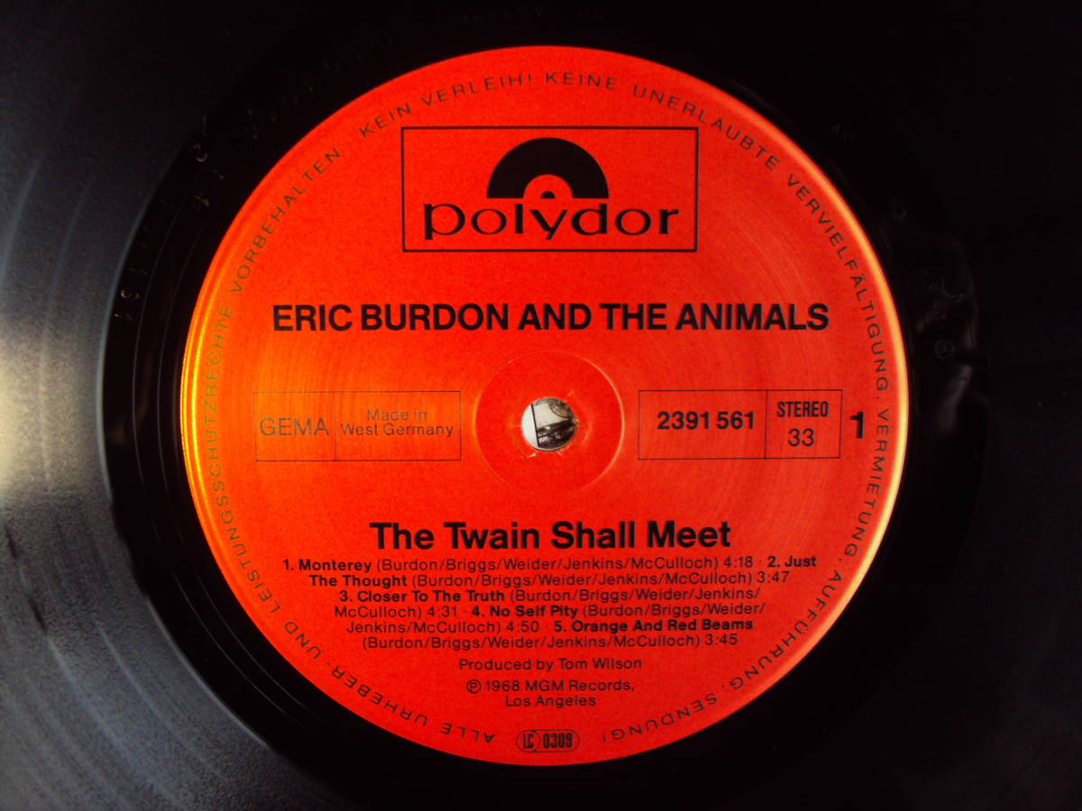 エリック・バードン＆アニマルズ／THE TWAIN SHALL MEET　ドイツ盤レコード_画像2