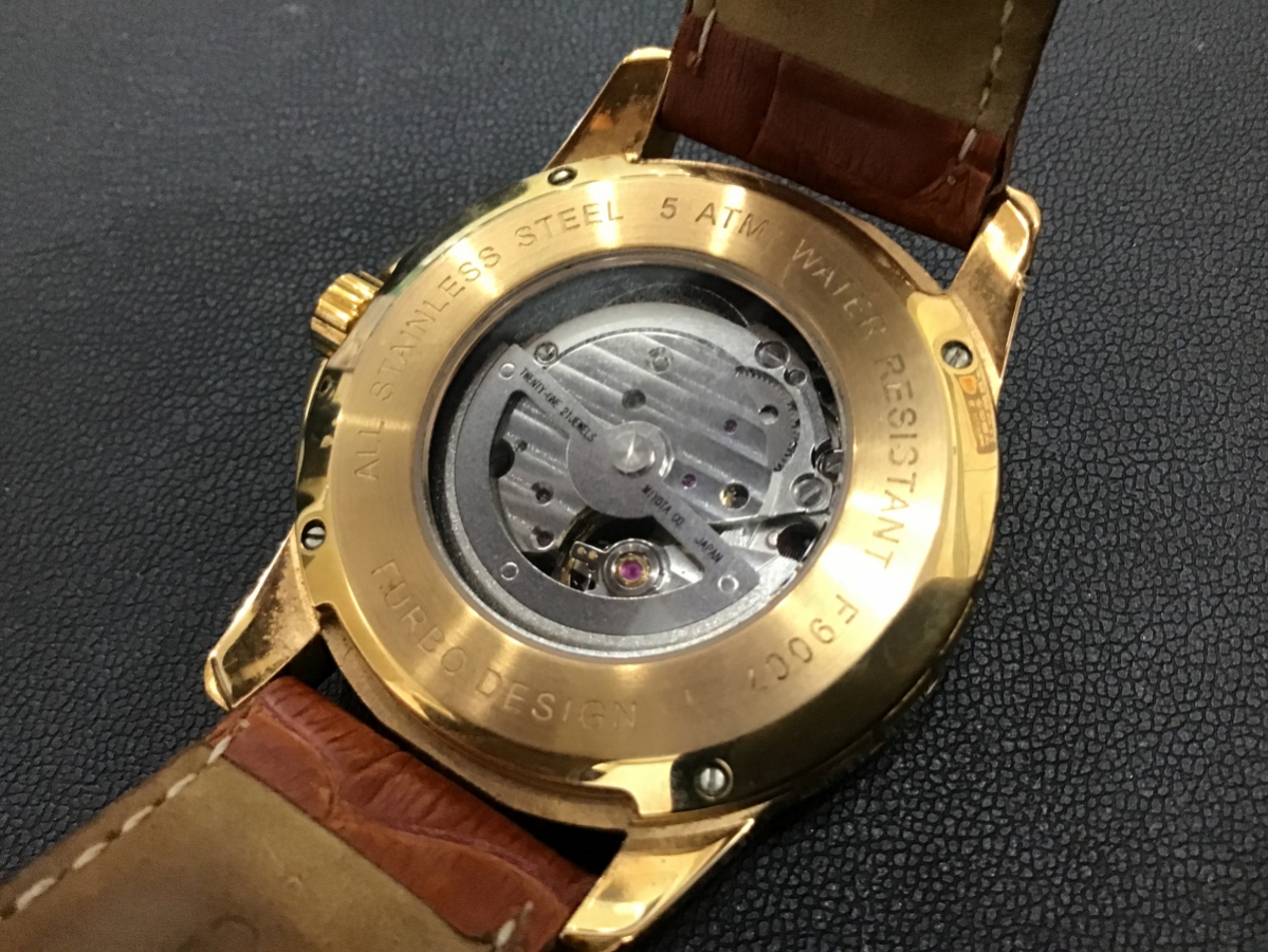 【中古】Furbo design フルボデザイン メンズ腕時計 自動巻き AT F9007 裏スケルトン_画像2