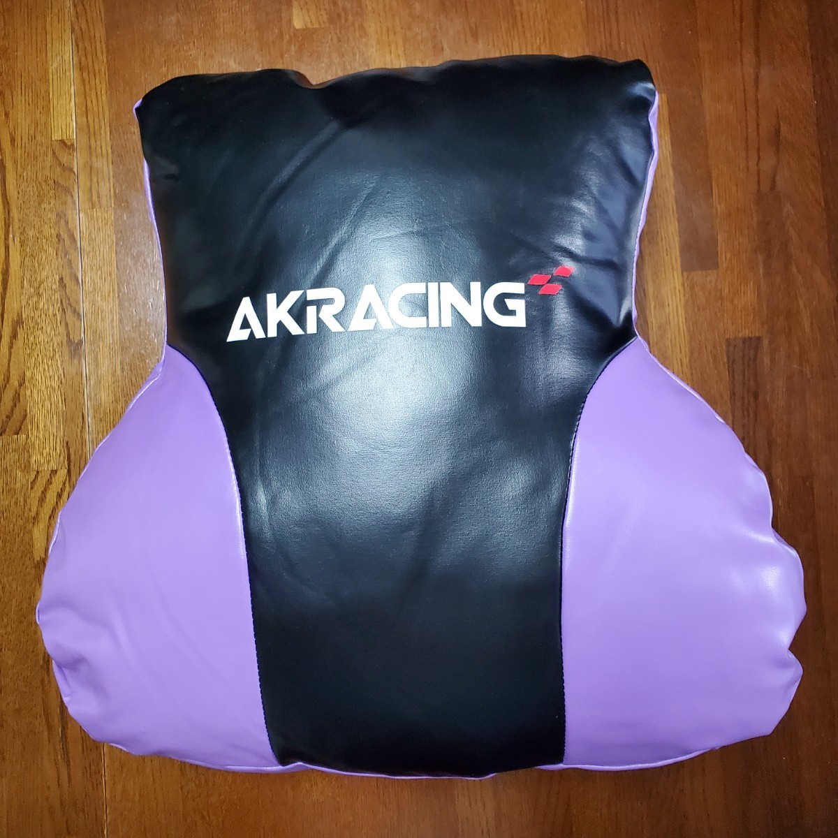 送料無料☆AKRACING ウエストパッドクッション 2個セット 仕事 腰痛 GEO限定 ゲオ ゲーミングチェア 腰当て 赤 紫 レッド バイオレット t_画像4