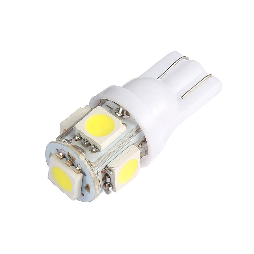 ★1円スタート【月曜日21時終了】★T10（T16） 5連LEDバルブ（5SMD） 10個 5050 ウェッジ球 12V 高輝度 ホワイト(純白) ナンバー灯の画像6