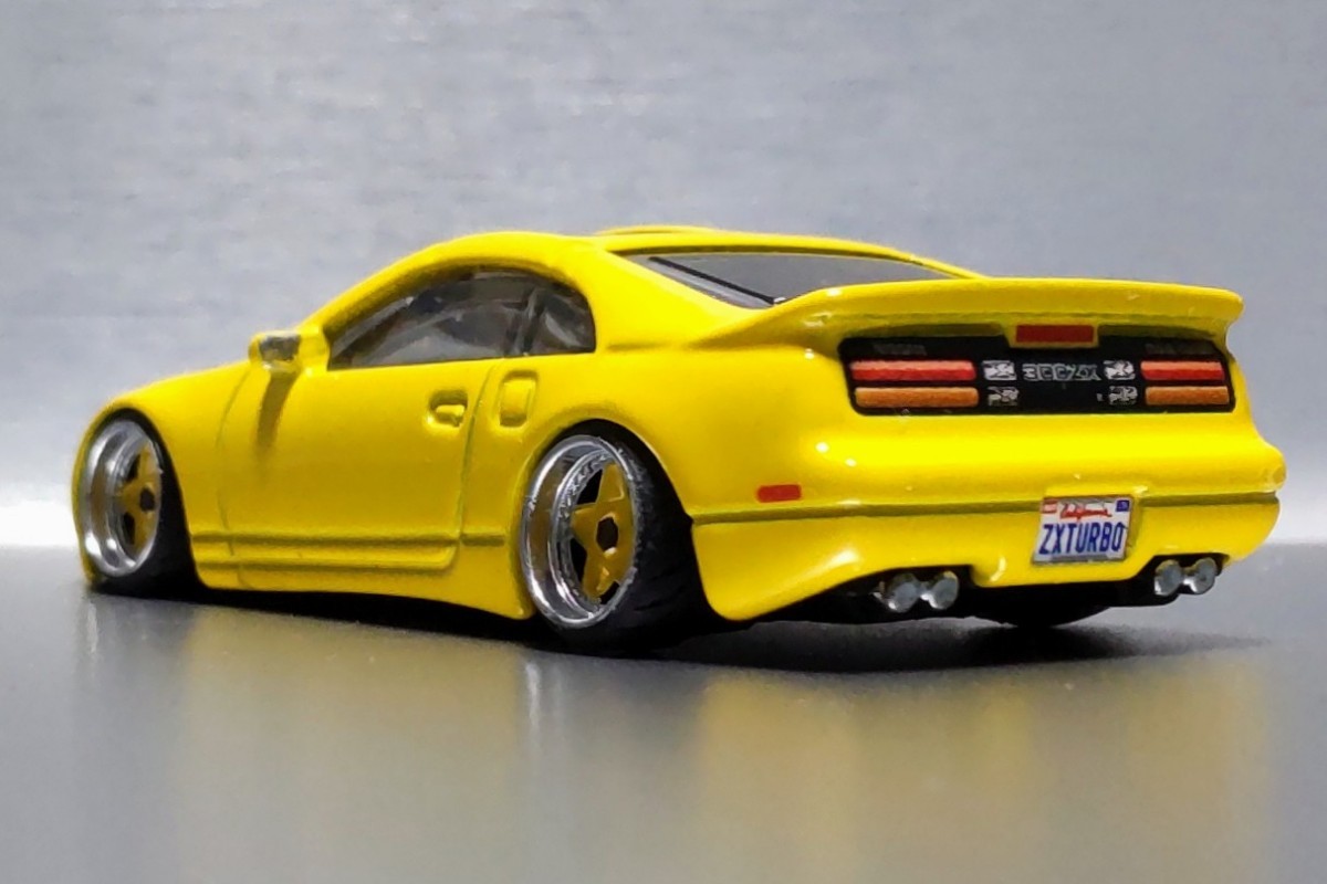 希少 レア 日産 300ZX ツインターボ 改 Z32 フェアレディZ 深リム アウトストラーダ ローダウン カスタム 改造 ネオクラ USDM JDM (1/64)_画像9