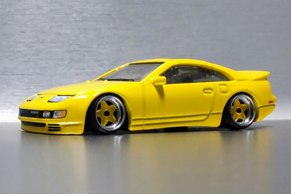 希少 レア 日産 300ZX ツインターボ 改 Z32 フェアレディZ 深リム アウトストラーダ ローダウン カスタム 改造 ネオクラ USDM JDM (1/64)_画像2