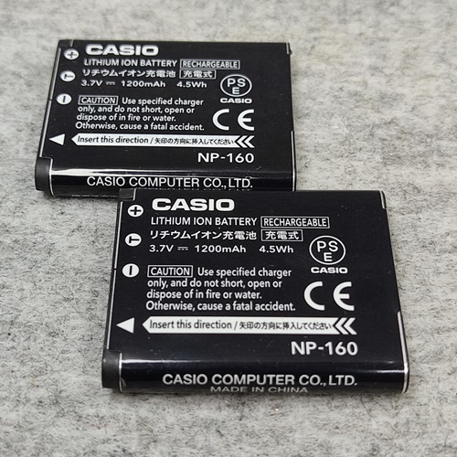 【本物/2個】カシオ NP-160 デジタルカメラ用リチウムイオン電池 2個セット【安心のメーカー入荷品！再点検済】_画像6