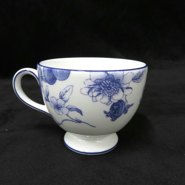 未使用保管品 WEDGWOOD/ウェッジウッド BLUE PLUM ブループラム カップ&ソーサー 2客セット　TORAY70th_画像4