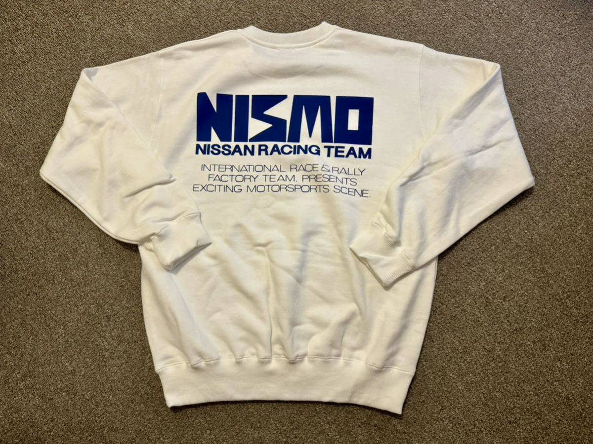 ニスモ 旧ニスモ スウェット 白S12 S13 S14 S15 R30 R31 R32 R33 R34 Z31 Z32 Vintage nismo jacket old nismo sweatshirt jdm ultra rare _画像1