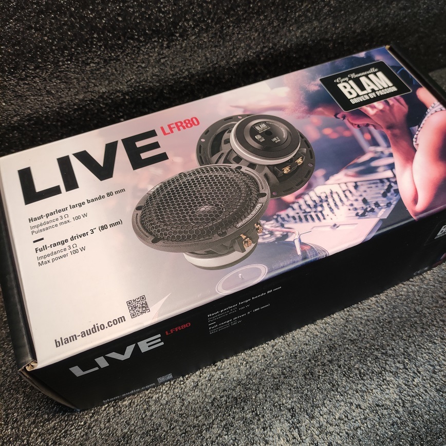 BLAM LIVE LFR80 ライブ 80mmフルレンジスピーカー■スコーカー ミッドレンジにもなる 最安値目指す 国内正規品 本物 一年保証付 3.5インチ