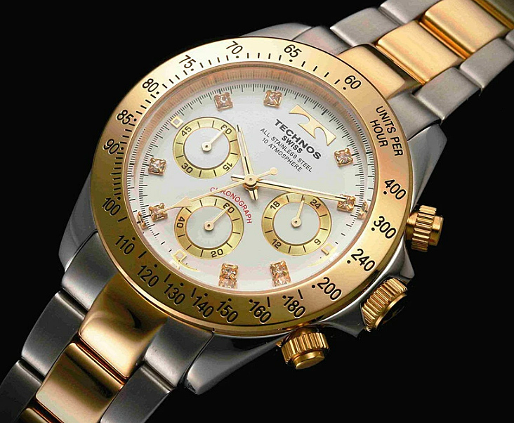 メーカー正規品】TECHNOS/テクノス腕時計/クロノグラフ/10気圧 メーカー正規品】TECHNOS/テクノス腕時計/クロノグラフ/10気圧