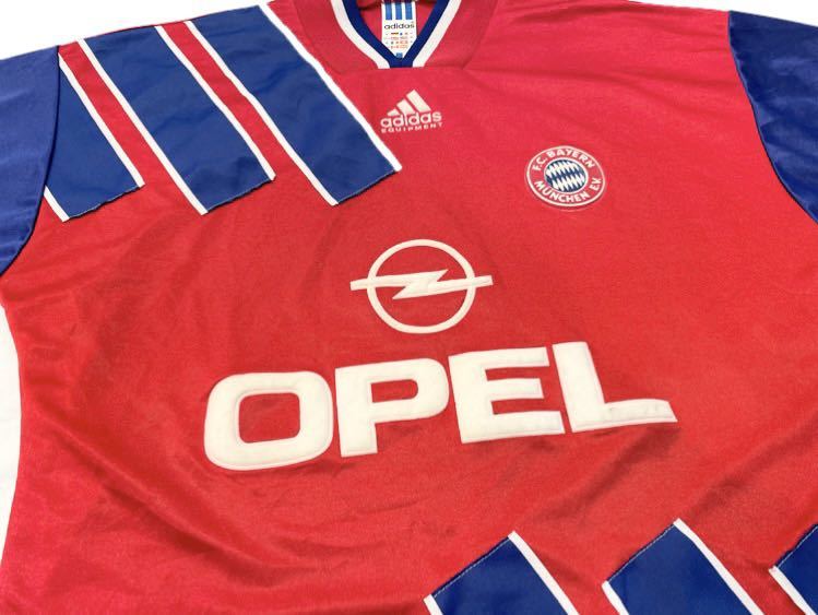 美品 93-95年 ADIDAS バイエルンミュンヘン HOME ユニフォーム ビンテージ OLD サッカー ドイツ ブンデスリーガ FC BAYERN MUNCHEN_画像3