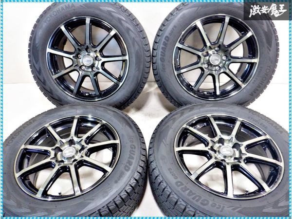 きれい!! GAB 17インチ 7J +48 5穴 PCD114.3 ホイール 4本 YOKOHAMA ヨコハマ ice GUARD G075 225/65R17 102Q G075 スタッドレスタイヤ_画像1