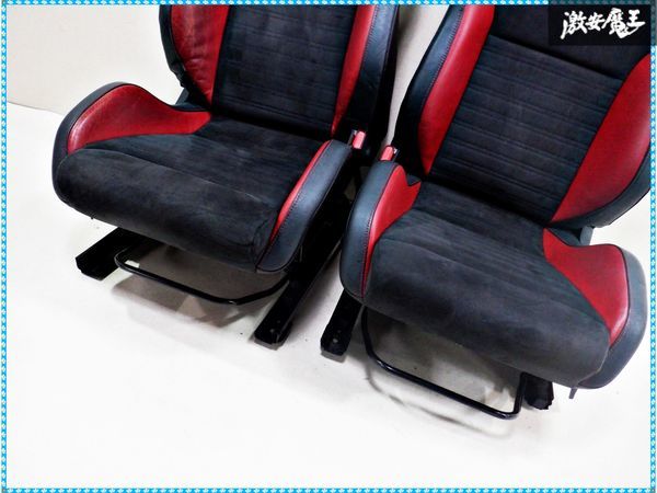 希少!! 純正 RECARO レカロ CBA-NF15 F15 ジューク NISMO ニスモ RS 2014年11月 フロントシート ハーフレザー 左右セット 棚_画像6