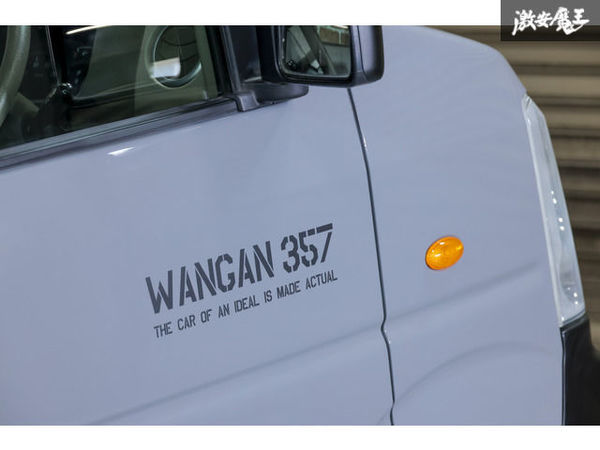 WANGAN357 ステッカー 大サイズ 黒 ブラック 2枚セット_サンプル画像
