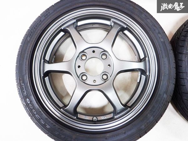 Lehrmeister レアマイスター リアルスポーツ カリスマ VS6 15インチ 5J +45 4穴 PCD100 165/55R15 2022年 4本 ムーヴ タント ミラ ワゴンR_画像2