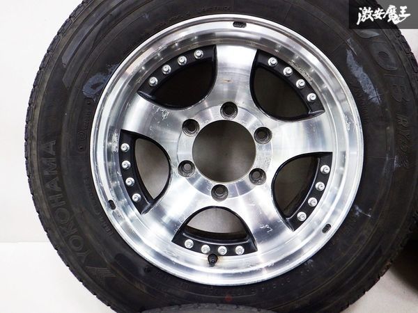 社外品 15インチ 7J +22 6穴 PCD139.7 ヨコハマ JOB RY52 195/80R15 4本 200 ハイエース キャラバン デリカ_画像3