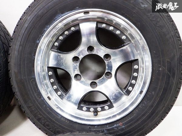 社外品 15インチ 7J +22 6穴 PCD139.7 ヨコハマ JOB RY52 195/80R15 4本 200 ハイエース キャラバン デリカ_画像5