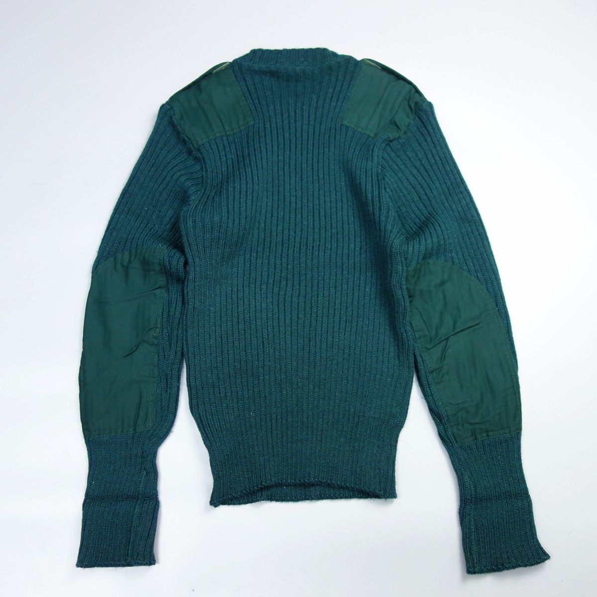 the woolly pully ウーリープーリー イギリス製 ウールコマンドセーター 40 グリーン メンズ_画像2