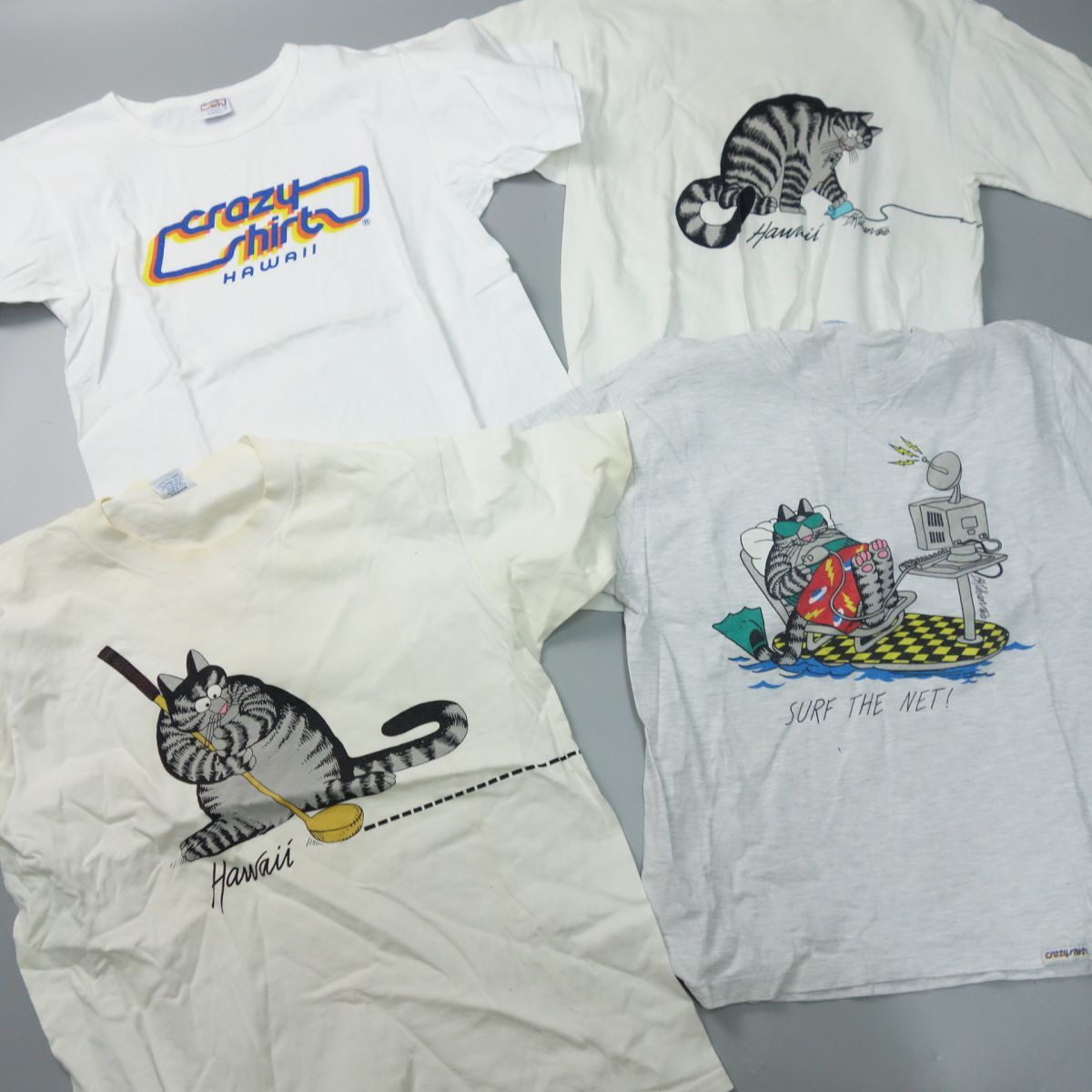 1円 10点おまとめ 卸売 クレイジーシャツ クリバンキャット 半袖Tシャツ トートバッグ USA製 ハワイ 90s 古着卸_画像4