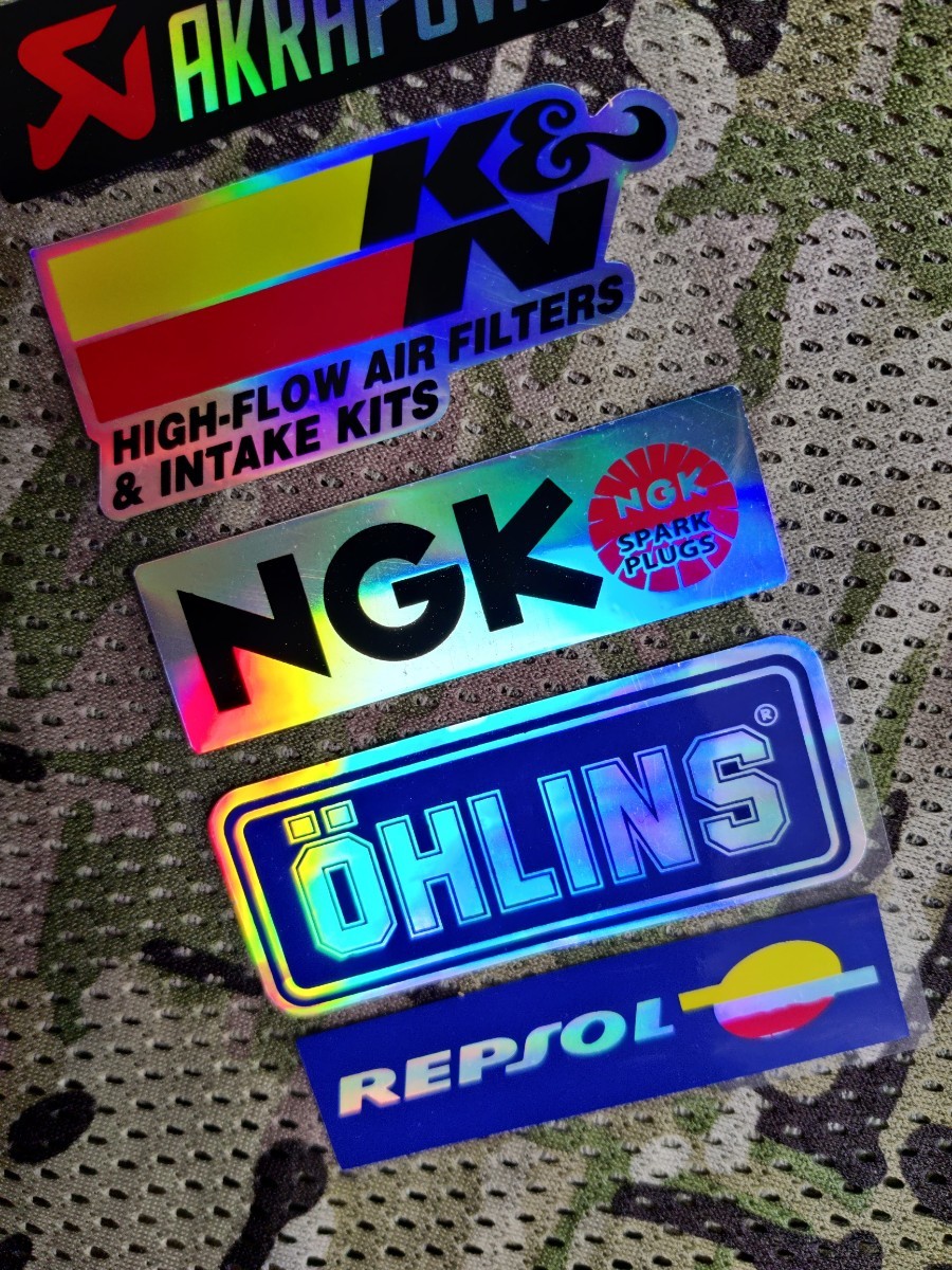 Bike & Helmet Laser Rainbow Sticker■レーザー“ホログラム”反射バイクステッカー#SHOEI#NGK●RS079/Laser×1枚：送料込み679円_画像9