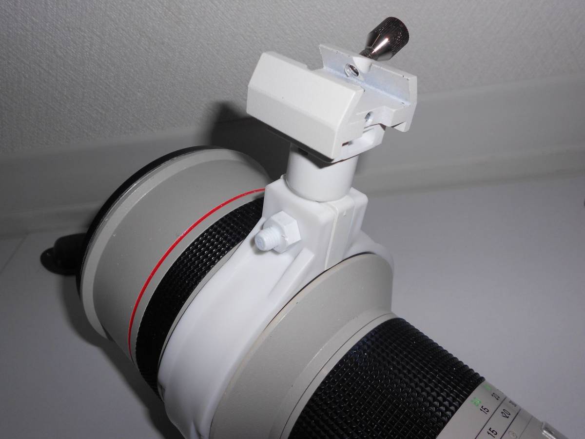 #2472476 Canon FD 300 f2.8L / FD 500 f4.5L 用 ファインダー取り付けバンド (Vixen 20mm ピッチ取り付け）_使用例