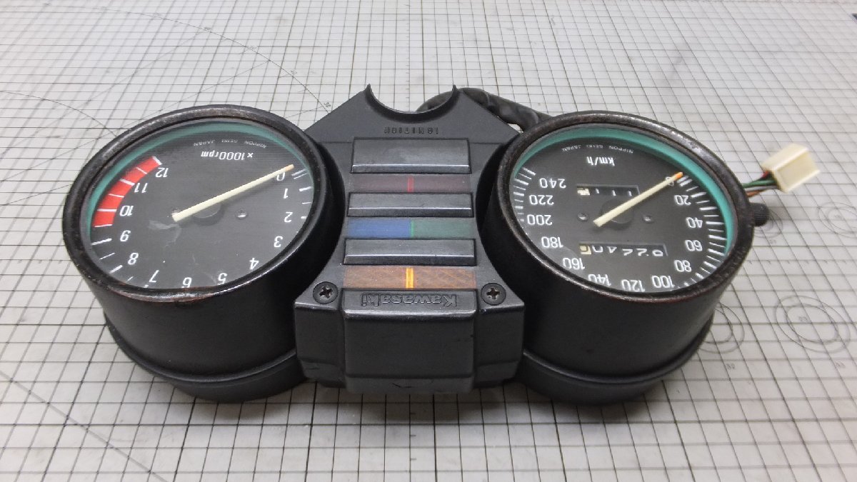 ZG Z650 KZ650B メーターユニット スピード タコ インジケーター NIPPON SEIKI JAPAN 検 ザッパー DOHC KAWASAKI 旧車 絶版_画像2