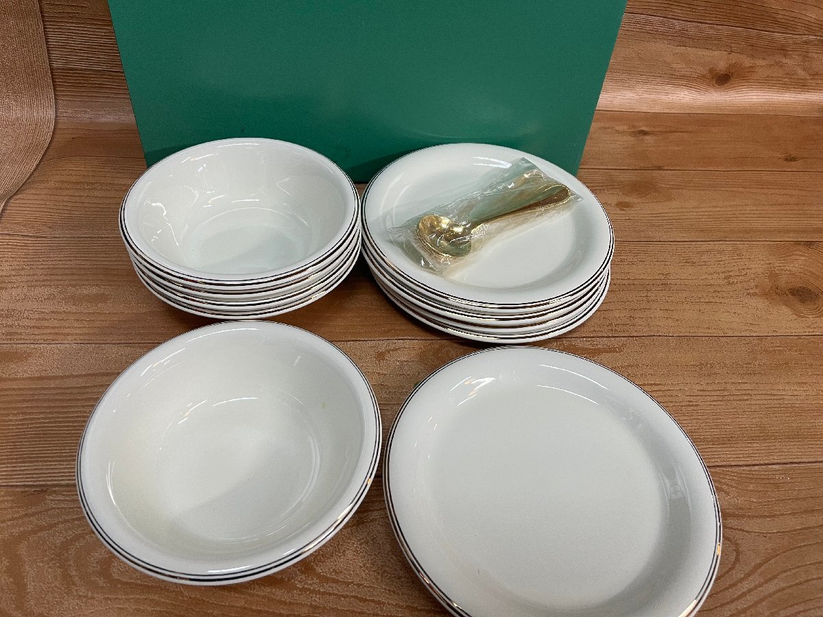 未使用品　TABLE WARE EXCELLENT by YAMAGO シチュー皿　カレー皿などに　ボウル　5客セット　スプーン付_画像3