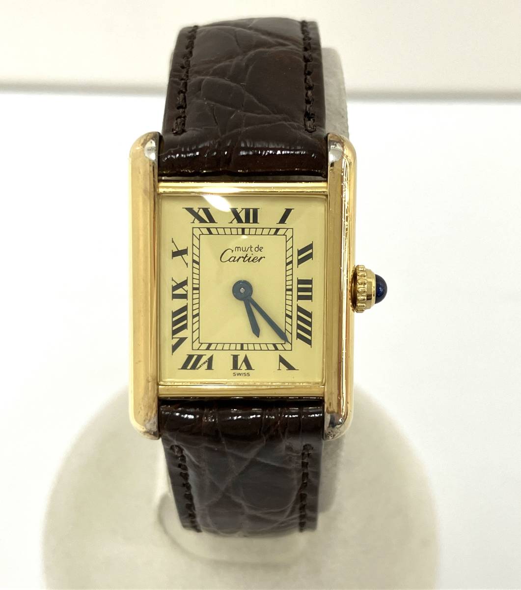 Cartier Cartier Must Tank 5057001 кварц наручные часы 925 печать 