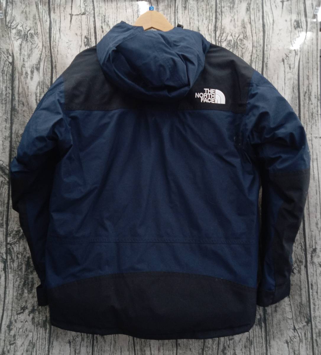 THE NORTH FACE MOUNTAIN DOWN JACKET GORE-TEX ノースフェイス ダウンジャケット アーバンネイビー Lサイズ 美品 ND91930_画像2