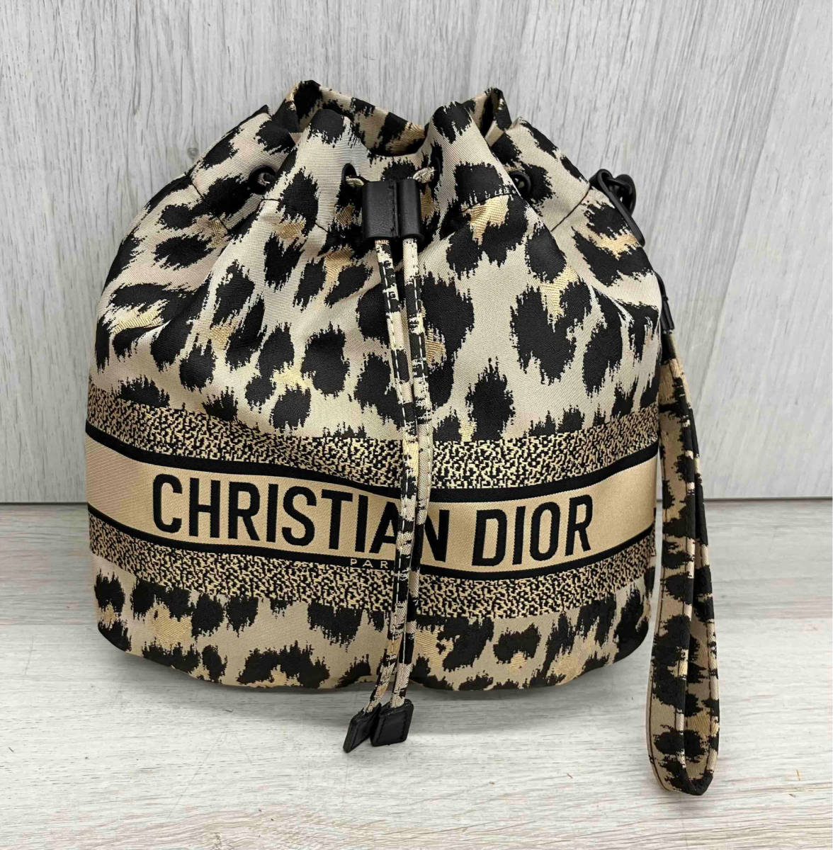 Christian Dior クリスチャン・ディオール トラベルポーチ ヒョウ柄 小物