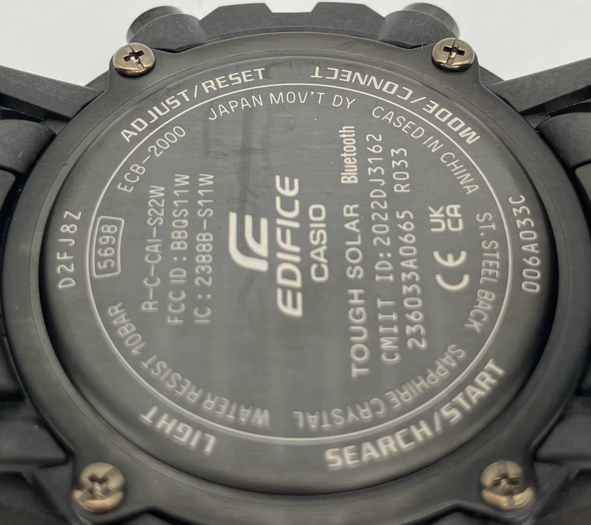 CASIO EDIFICE ECB-2000 カシオ エディフィス アナデジ ソーラー 時計 腕時計_画像5