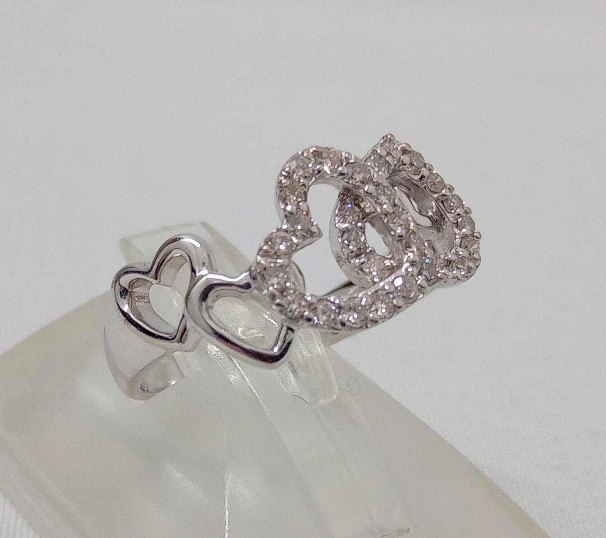 Samantha Tiara サマンサ ティアラ K18WG ダイヤ0.27ct 12号 3.4g