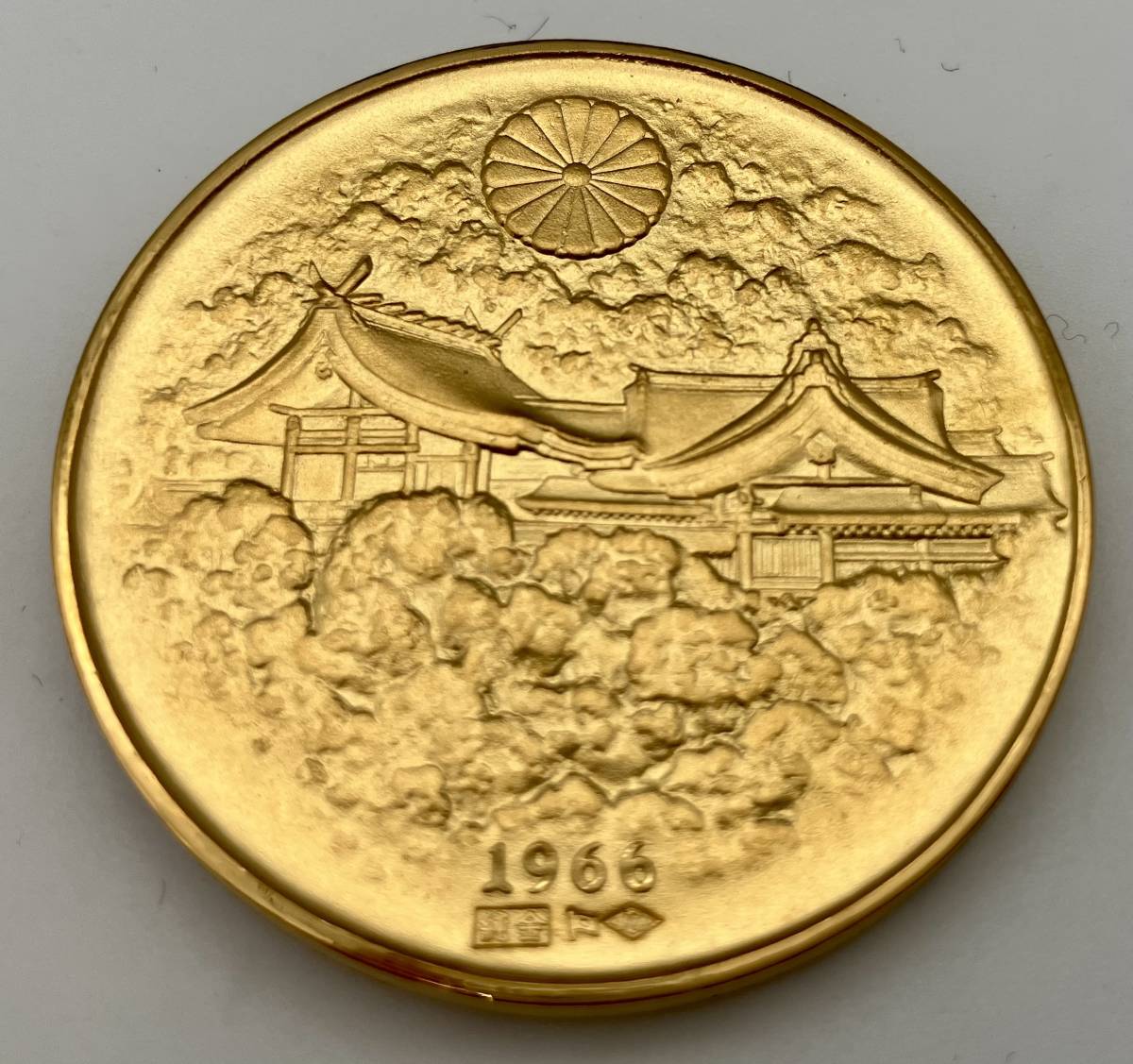 【箱付】 純金 K24 造幣局 1000刻印 明治百年記念 明治天皇御肖像碑 60g_画像3