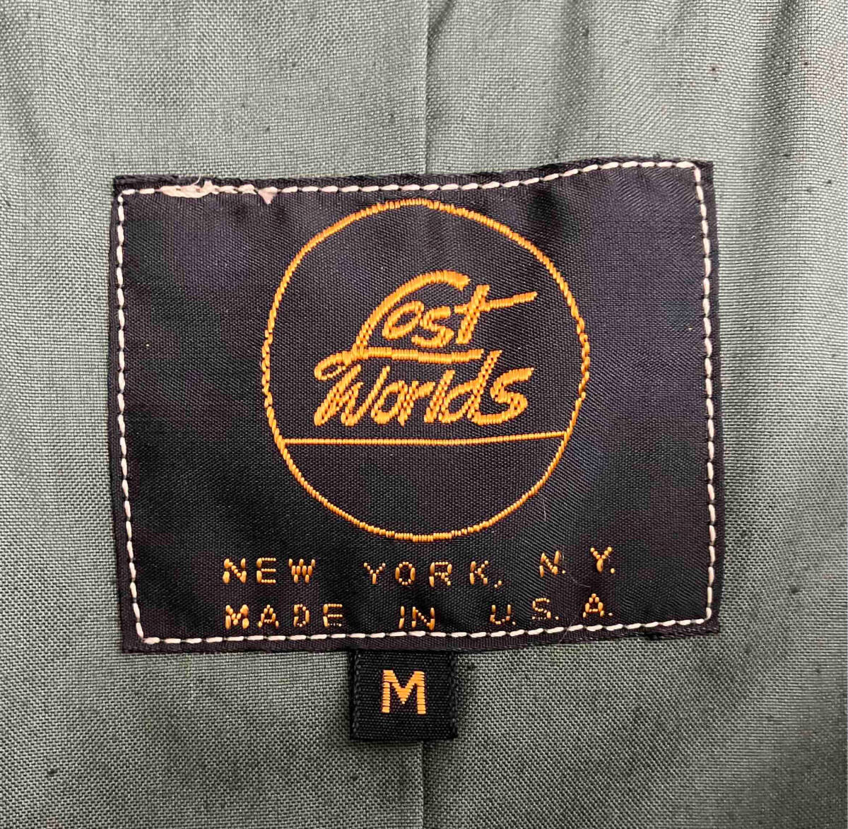 LOST WORLDS◆ロストワールド MADE IN USA◆米国製 メンズ ジャケット Mサイズ カーキ アウター_画像6