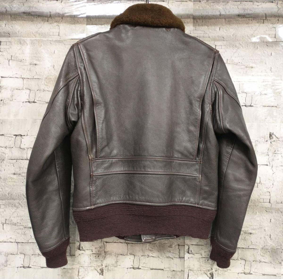 Buzz Rickson's 東洋エンタープライズ バズリクソンズ G-1 LEATHER FLIGHT JACKET フライトジャケット やぎ革 BR80145 サイズ36 ブラウン_画像2