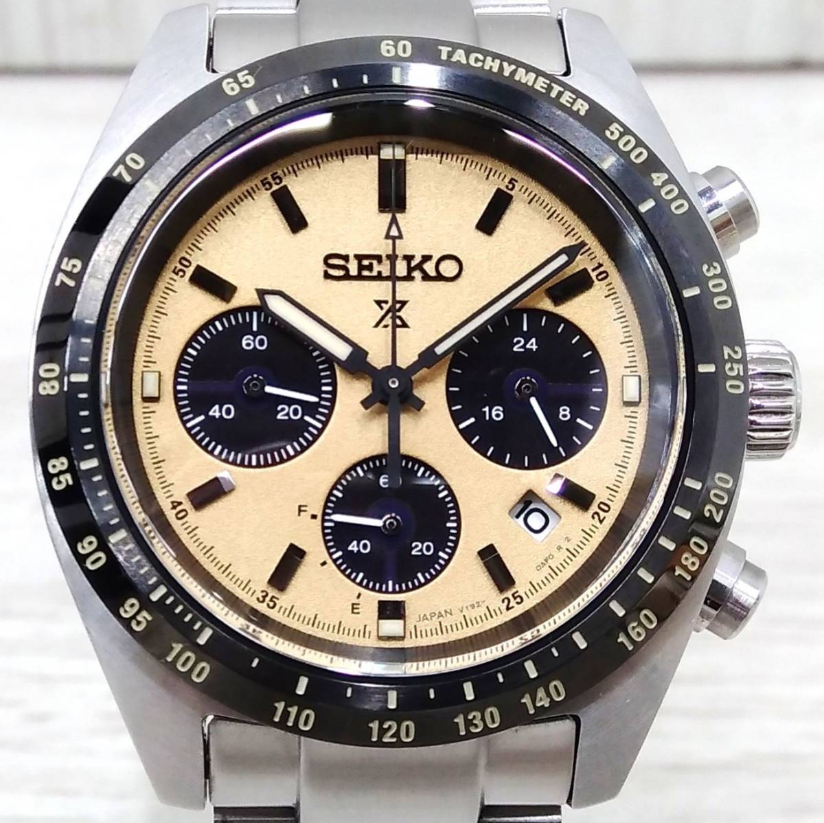 SEIKO セイコー PROSPEX プロスペックス スピードタイマー SBDL089 V192-0AF0／102*** ソーラー 腕時計 箱・取説あり